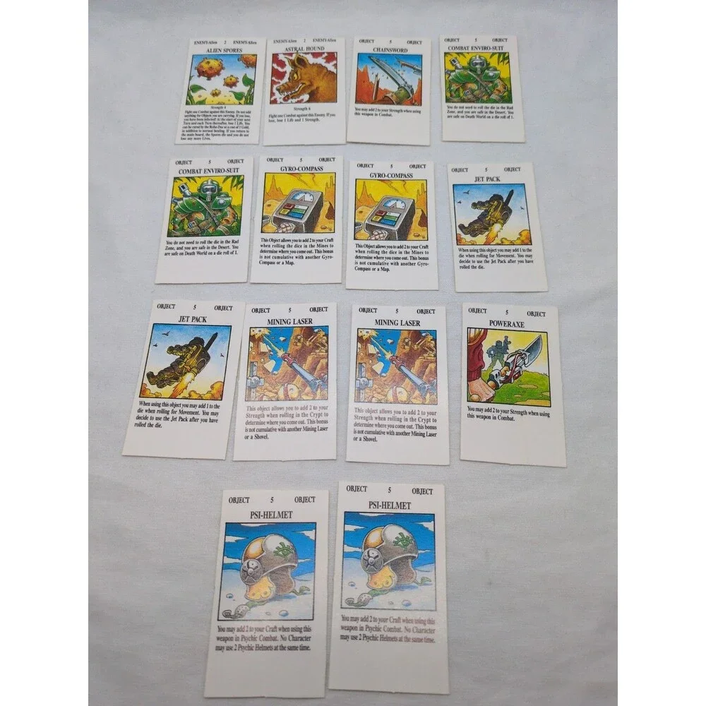 Complete Set Of Small Cards Talisman 2nd Edition Timescape